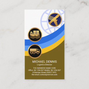 Carte De Visite Gestion de la chaîne logistique des couches global