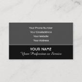 Carte De Visite Gestion de projets et conseil (Dos)