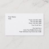 Carte De Visite Gestion de propriété d'immobiliers (Dos)