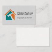 Carte De Visite Gestion des bâtiments | Logo Handyman (Devant / Derrière)