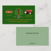 Carte De Visite Gestion des propriétés modifiable (Devant / Derrière)