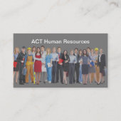 Carte De Visite Gestion Des Ressources Humaines Et Des Activités (Devant)