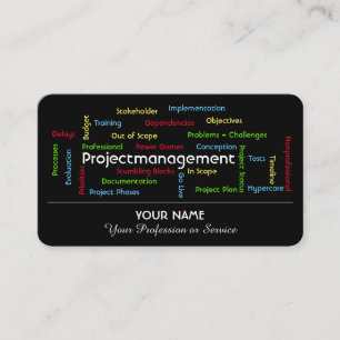 Carte De Visite Gestion et conseil de projets professionnels