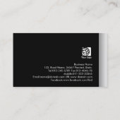 Carte De Visite Gestion financière comptable Dark Chrome (Dos)