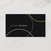 Carte De Visite Gestionnaire Abstrait géométrique minimal moderne (Devant)