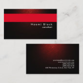 Carte De Visite Gestionnaire de consultant Brown rouge professionn (Devant / Derrière)