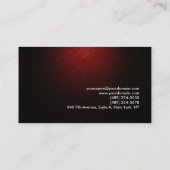 Carte De Visite Gestionnaire de consultant Brown rouge professionn (Dos)