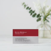 Carte De Visite Gestionnaire de consultant Creative Red Grey (Debout devant)
