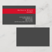 Carte De Visite Gestionnaire de consultante professionnelle modern (Devant / Derrière)