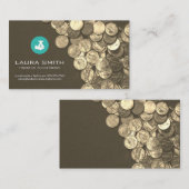 Carte De Visite Gestionnaire de fonds | Comptabilité | Pièces (Devant / Derrière)