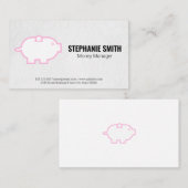 Carte De Visite Gestionnaire de fonds | Icône Banque de piggy (Devant / Derrière)