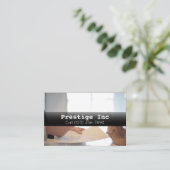 Carte De Visite Gestionnaire de gestion des biens professionnels (Debout devant)