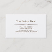 Carte De Visite Gestionnaire de la publicité - Regarder le grain d (Dos)