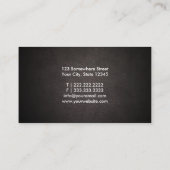 Carte De Visite Gestionnaire de ventes de typographie moderne Bold (Dos)