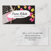 Carte De Visite Gestionnaire d'ordinateurs marketing de génération (Devant / Derrière)