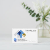 Carte De Visite Gestionnaire logistique des flèches de la chaîne d (Debout devant)