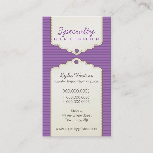 CARTE DE VISITE :: gifttag tendance P2 (Devant)