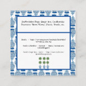 Carte de visite Ginger Jar 3,5 po x 2,0 po Personn (Dos)