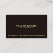 Carte De Visite girafe simple (Dos)