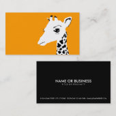 Carte De Visite girafe simple (Devant / Derrière)