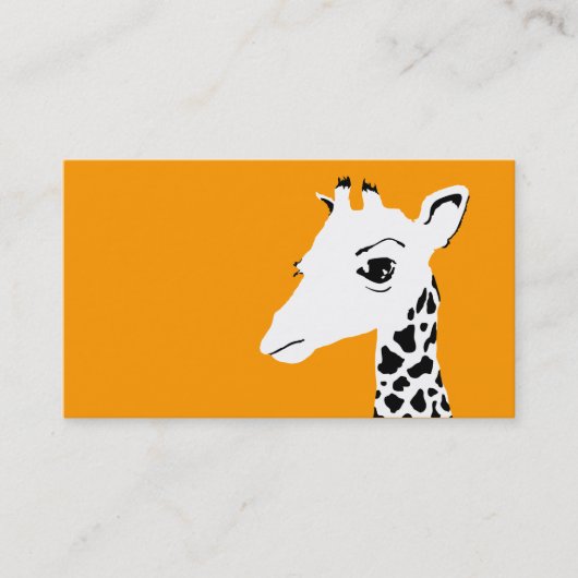 Carte De Visite girafe simple (Devant)
