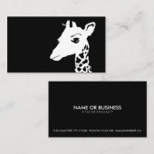 Carte De Visite girafe simple (Devant / Derrière)