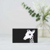 Carte De Visite girafe simple (Debout devant)