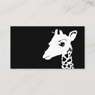 Carte De Visite girafe simple