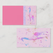 Carte de visite Giraffe (Devant / Derrière)