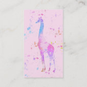 Carte de visite Giraffe (Dos)