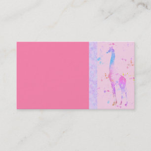 Carte de visite Giraffe