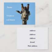 CARTE DE VISITE GIRAFFE (Devant / Derrière)