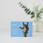 CARTE DE VISITE GIRAFFE (Debout devant)