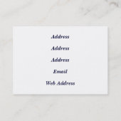 CARTE DE VISITE GIRAFFE (Dos)