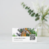 Carte De Visite Giraffe Aloe | Photographie de la faune | (Debout devant)