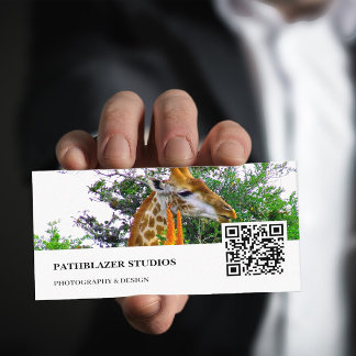 Carte De Visite Giraffe Aloe | Photographie de la faune |