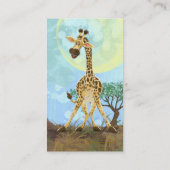 Carte De Visite Giraffe de la parade des animaux (Dos)