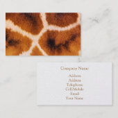 CARTE DE VISITE GIRAFFES (Devant / Derrière)