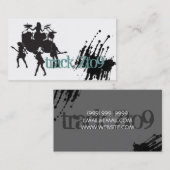 Carte De Visite Girl Band Rock Singers Performance Entertainment (Devant / Derrière)