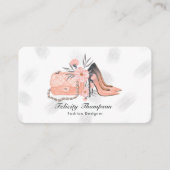 Carte De Visite Girl New York Fashion Designer QR Code (Devant)