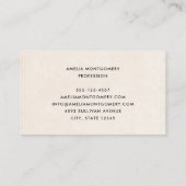 Carte De Visite Girl with Magic Wand and Butterflies (Dos)