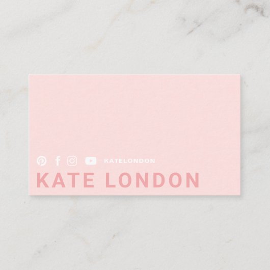 Carte De Visite Girly Modern tendance en ligne de boxe gants Club (Dos)