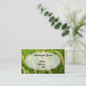 Carte De Visite Gisement vert luxuriant de riz prêt pour la (Debout devant)