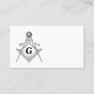 Carte De Visite Gîte de franc-maçonnerie de l'état du Montana