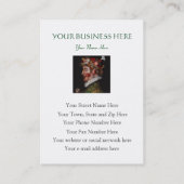 Carte De Visite Giuseppe Arcimboldo - fleuriste, historien d'art (Dos)