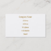 CARTE DE VISITE GLACE (Dos)