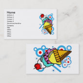 CARTE DE VISITE GLACE (Devant / Derrière)