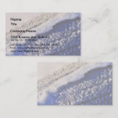 Carte De Visite Glace hivernale de givre (Devant / Derrière)