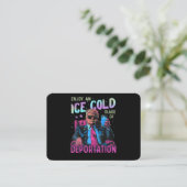 Carte De Visite GLACE Profitez d'une glace froide (Debout devant)