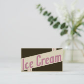 Carte De Visite glace rétro (Debout devant)